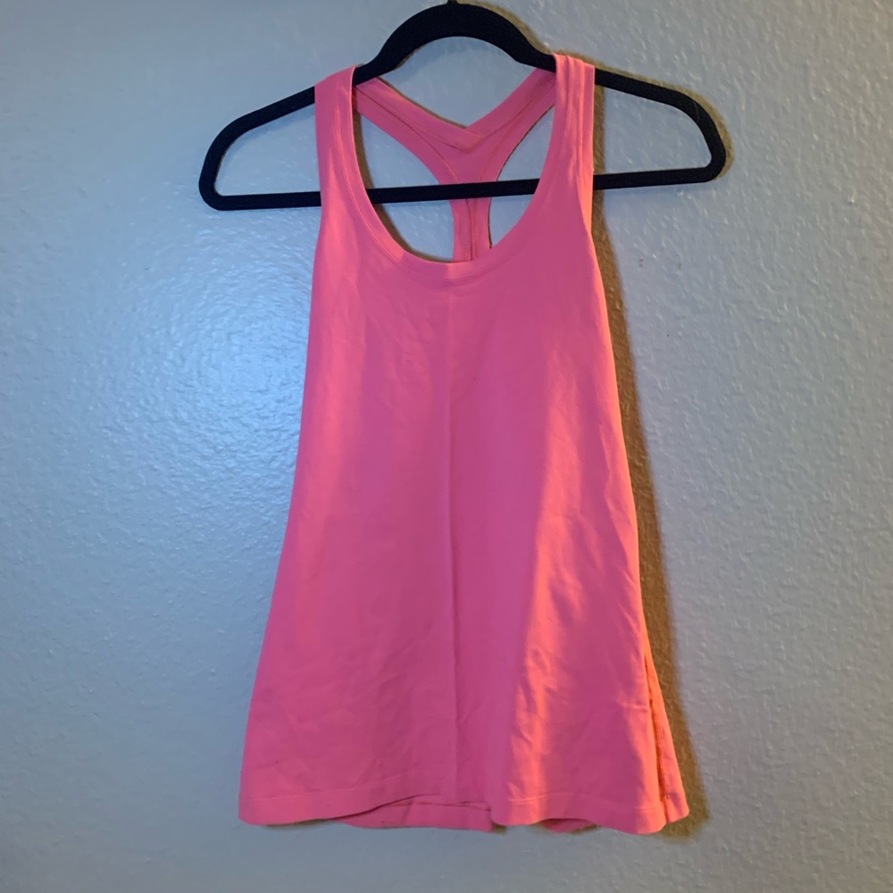 Hot Pink Lululemon Razorback Tank